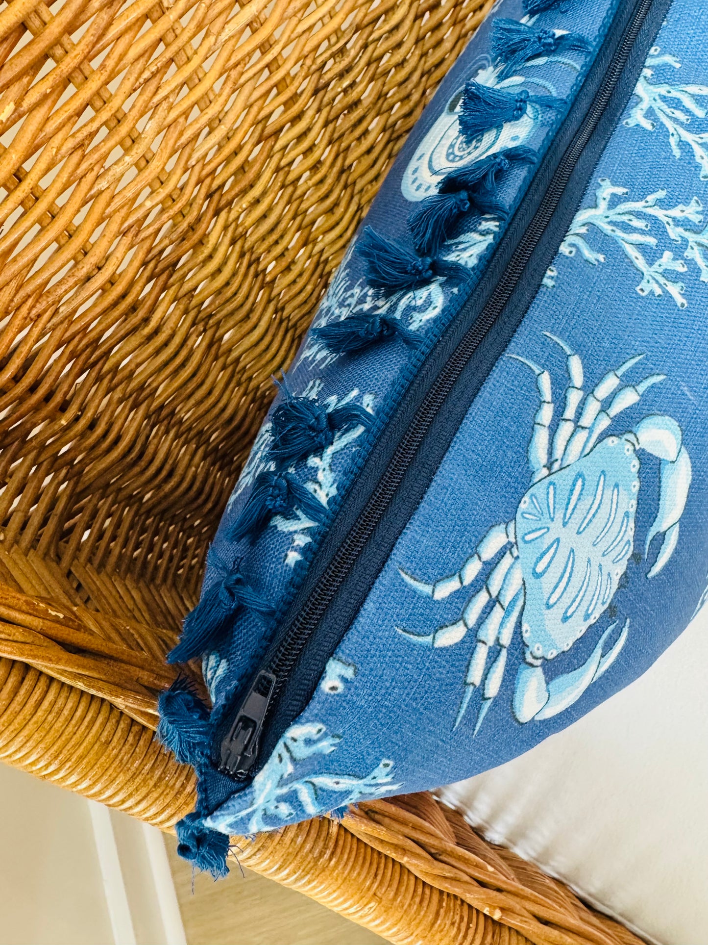 Blue Sea Life Pillow