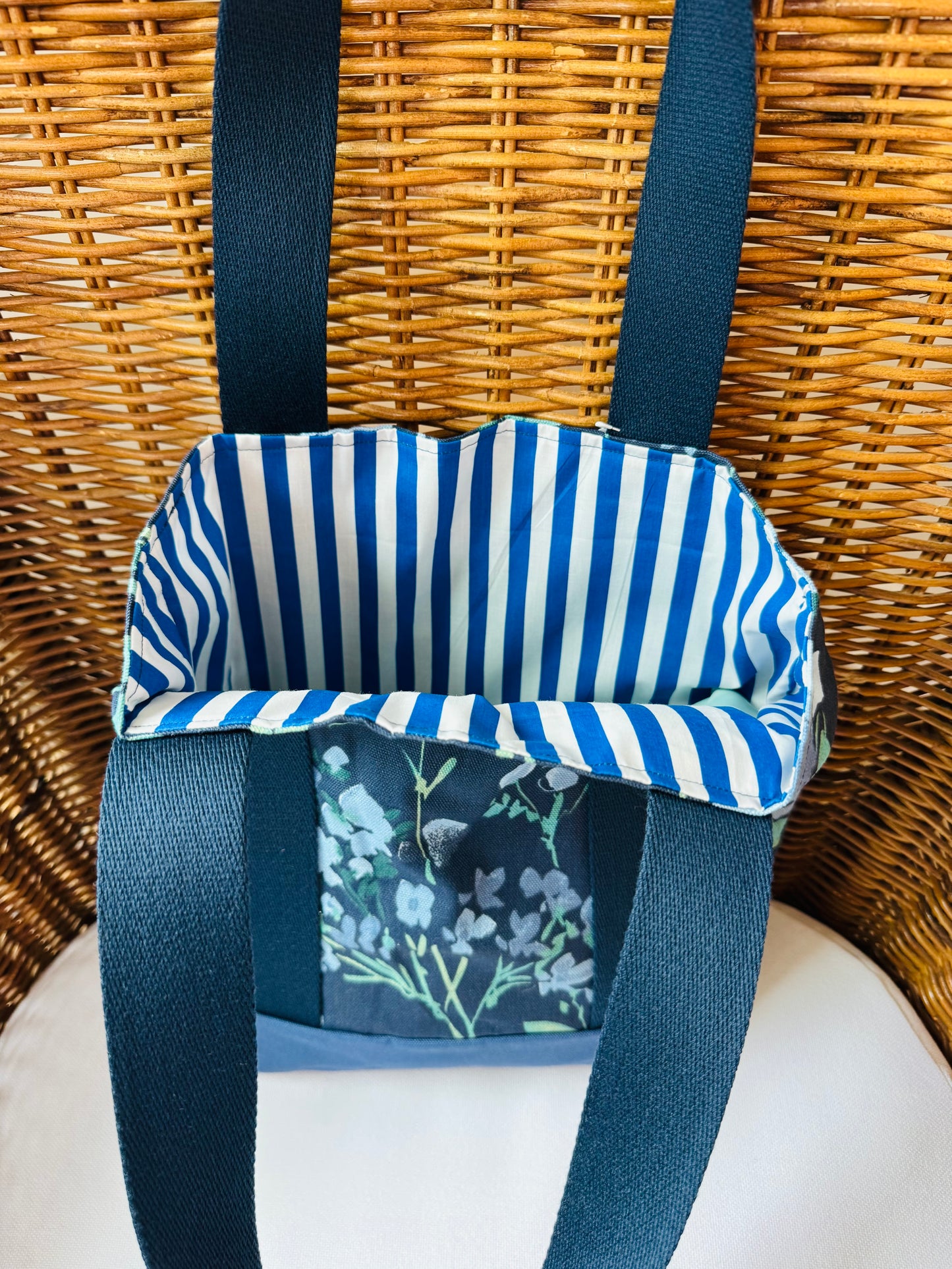 Blue Flower Tote