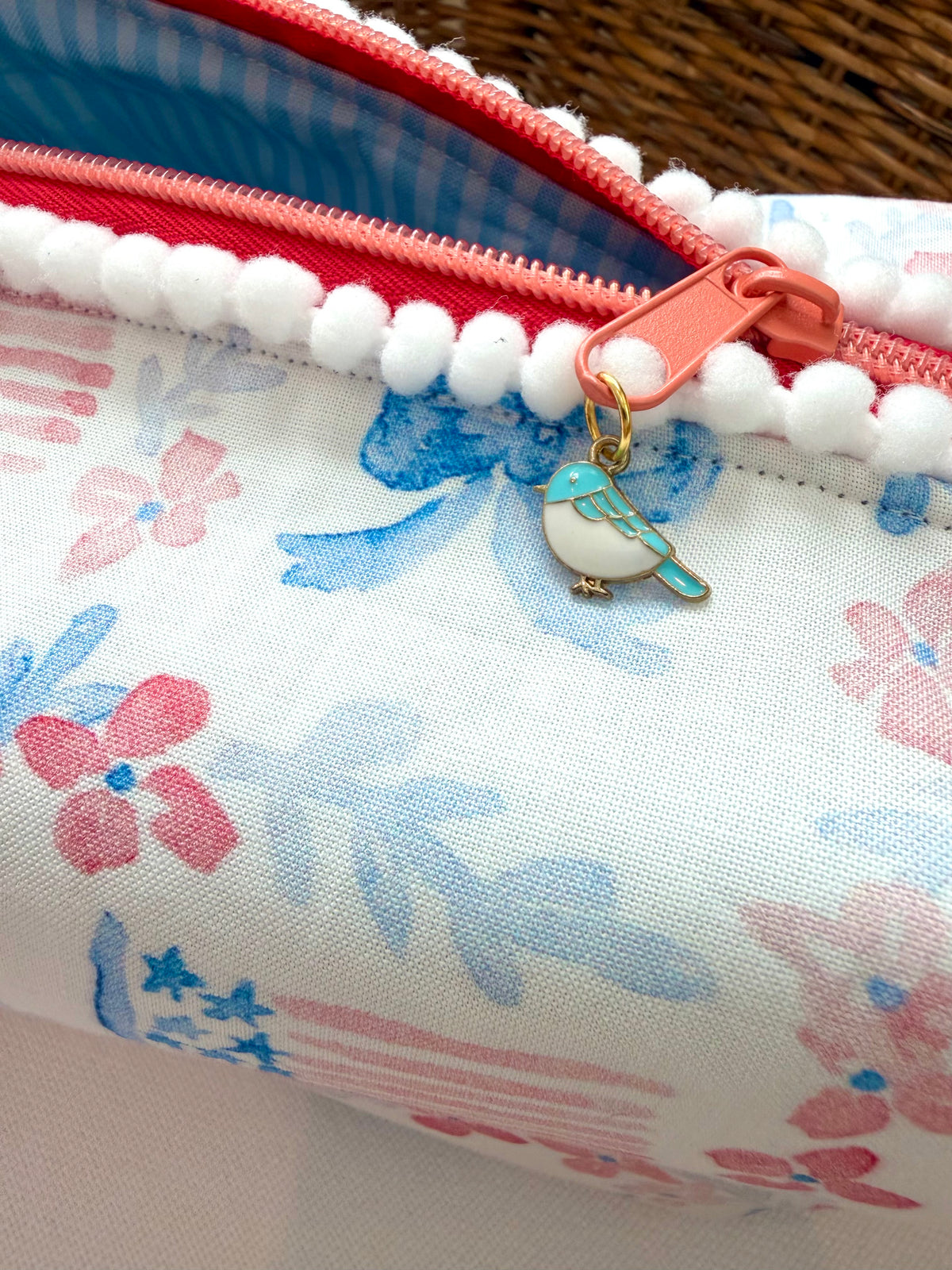 Cute Watercolor Flag Mahjong Tile Bag