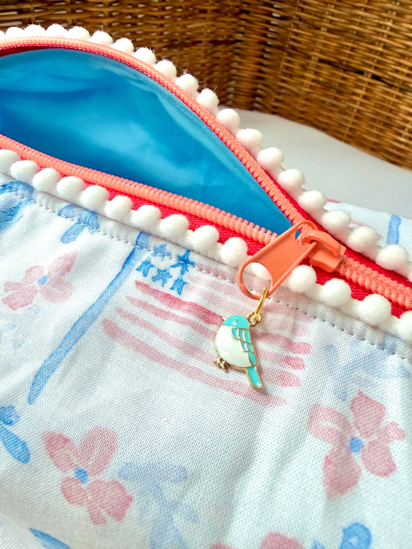Cute Watercolor Flag Mahjong Tile Bag