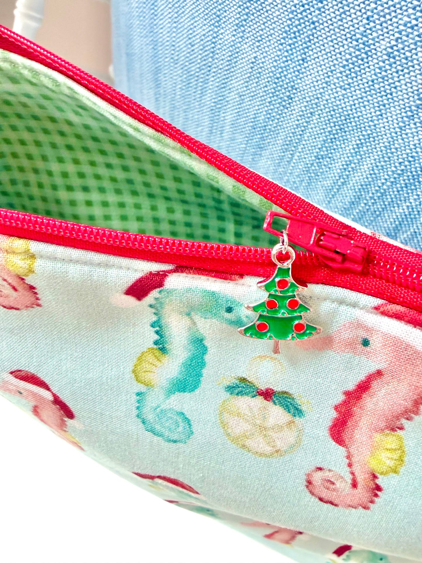 Seahorse & Sand Dollar Mahjong Tile bag