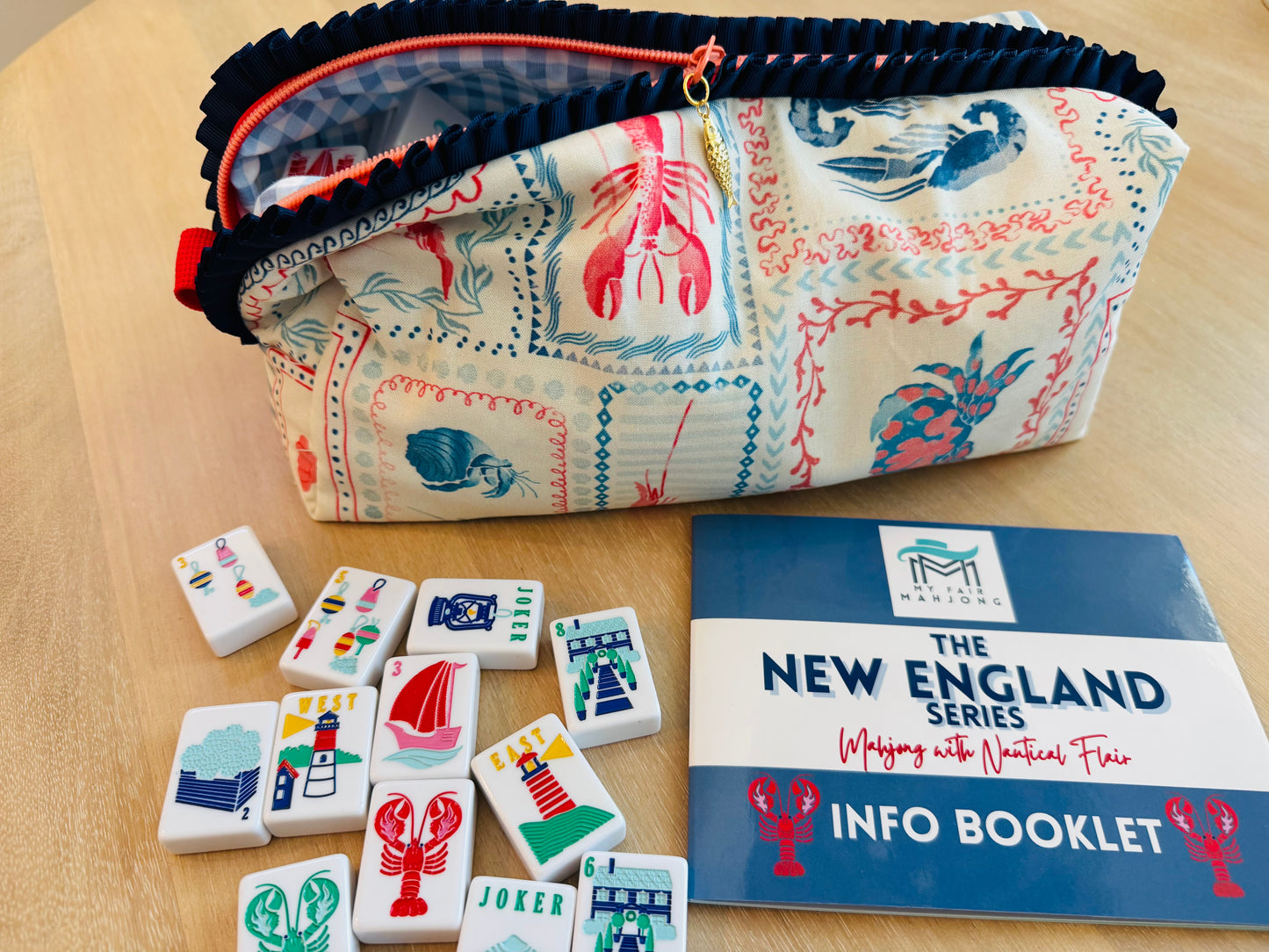 Mahjong Tile Bag - New England Lobster