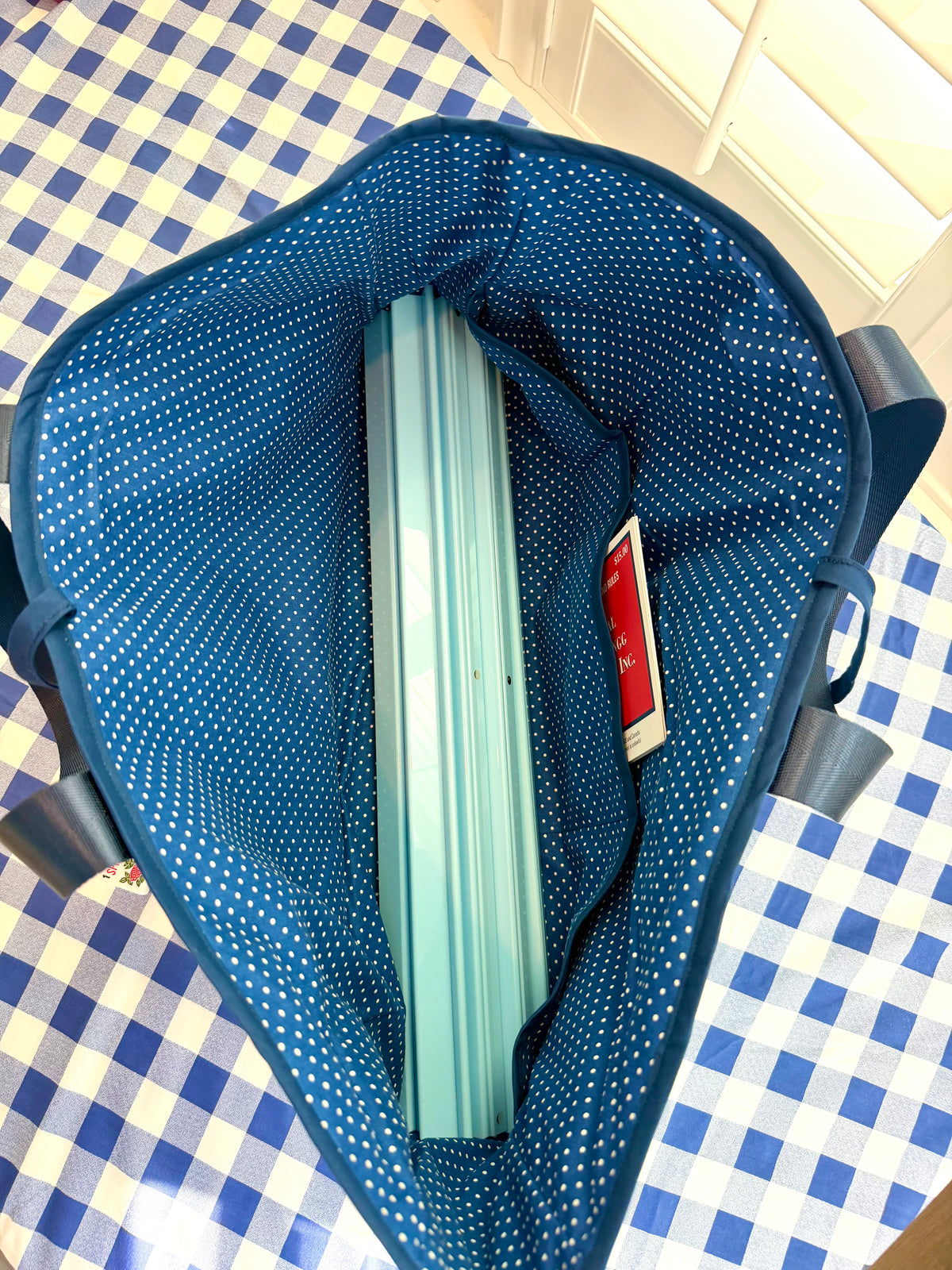 Mahjong Carryall Tote - Blue Equestrian