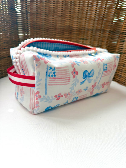 Cute Watercolor Flag Mahjong Tile Bag