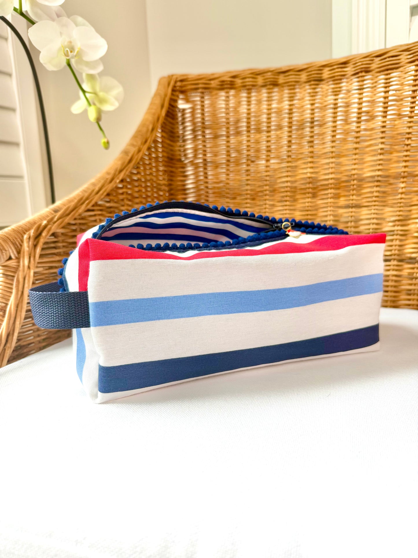 Patriotic Stripe Mahjong Tile Bag