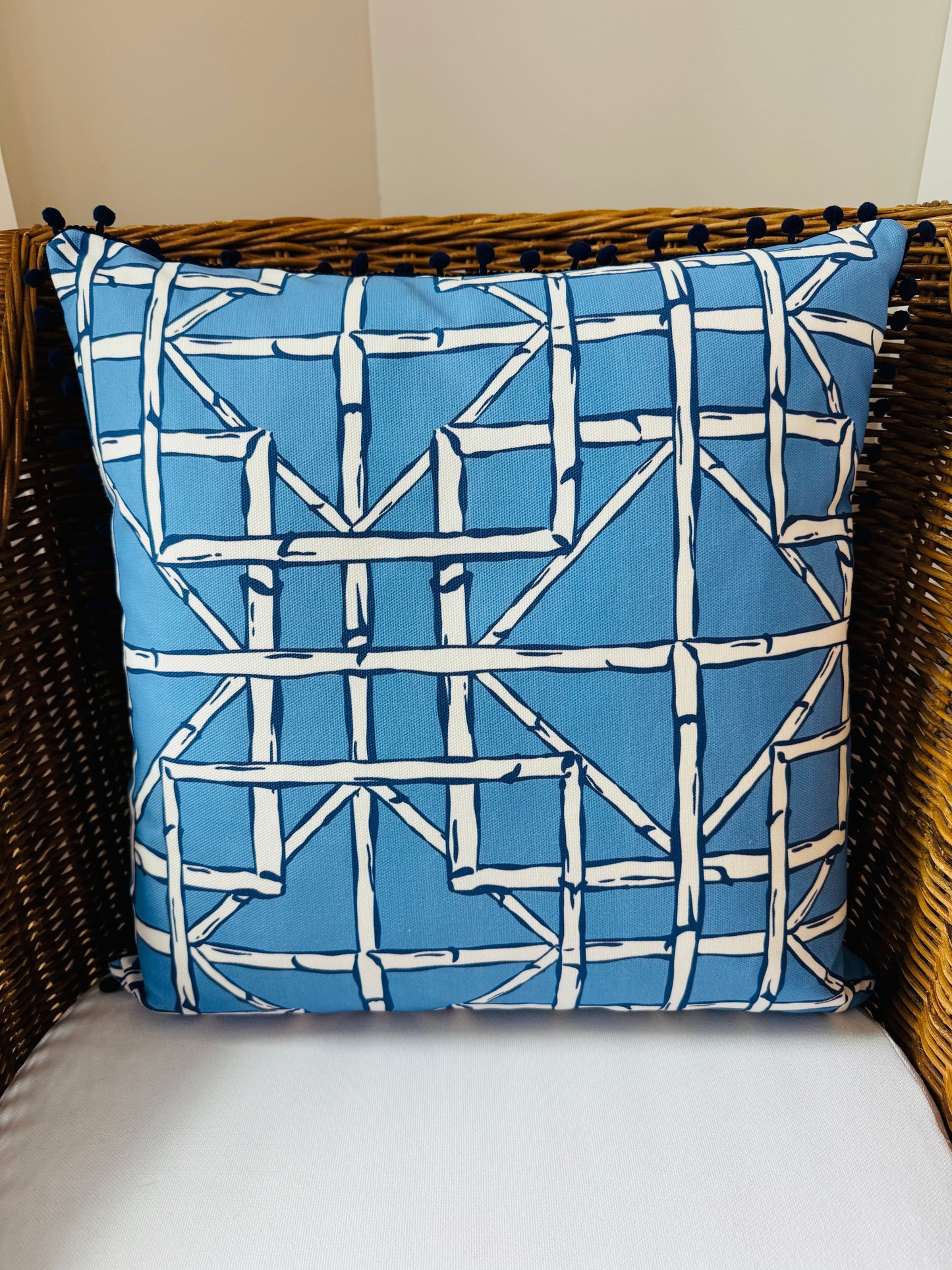 Blue Bamboo Pillow
