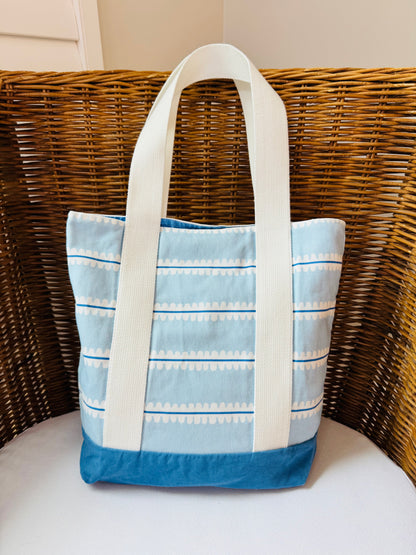 Blue Stripe Tote