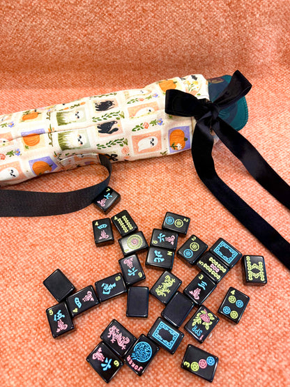 Spooky Little Mahjong Mat Bag