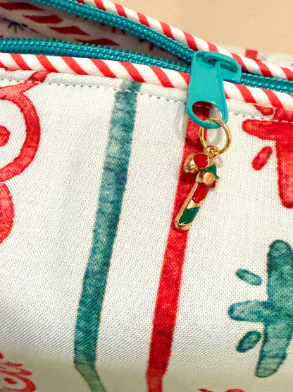Candy Cane Mahjong Tile Bag - Mint