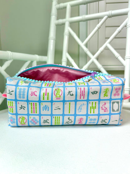 Blue Tiles Mahjong Tile Bag