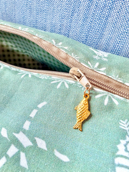 Green Coastal Faire Isle Mahjong Tile Bag