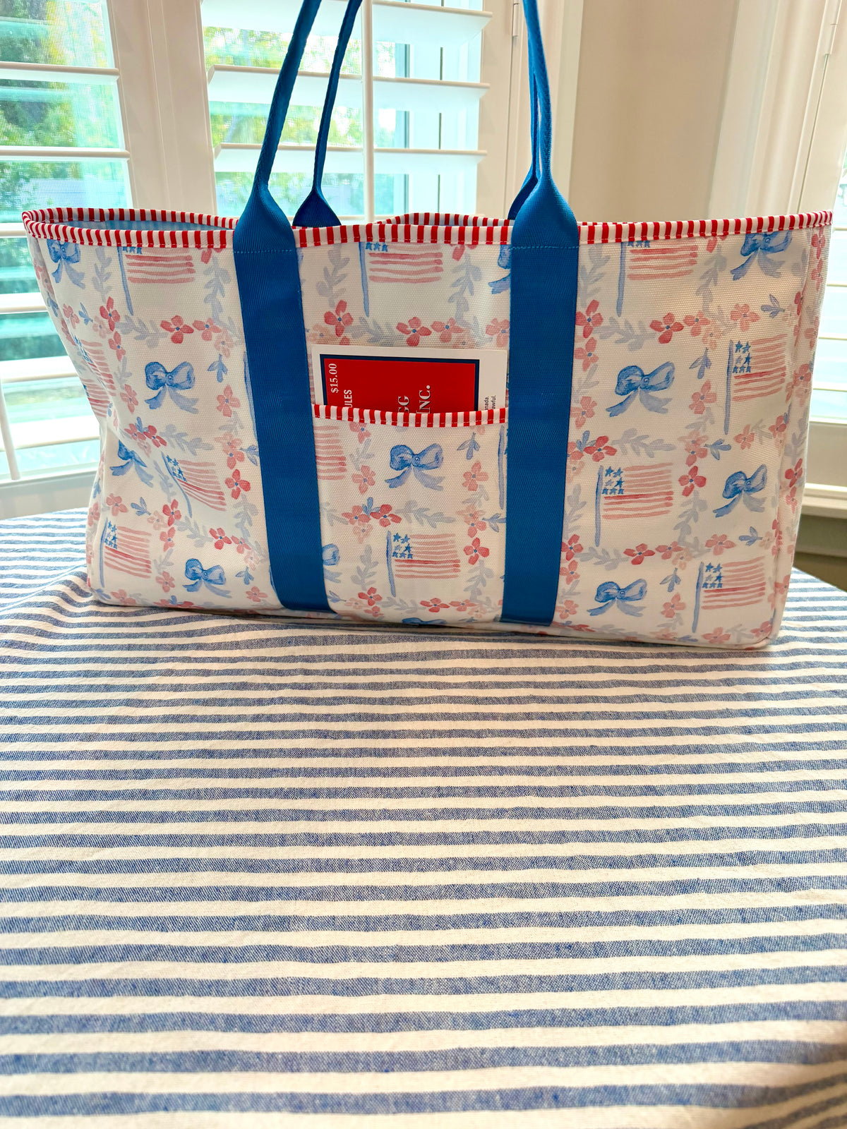 Watercolor Flag Mahjong Carryall Tote