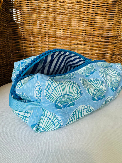 Blue Shell Mahjong Tile Bag