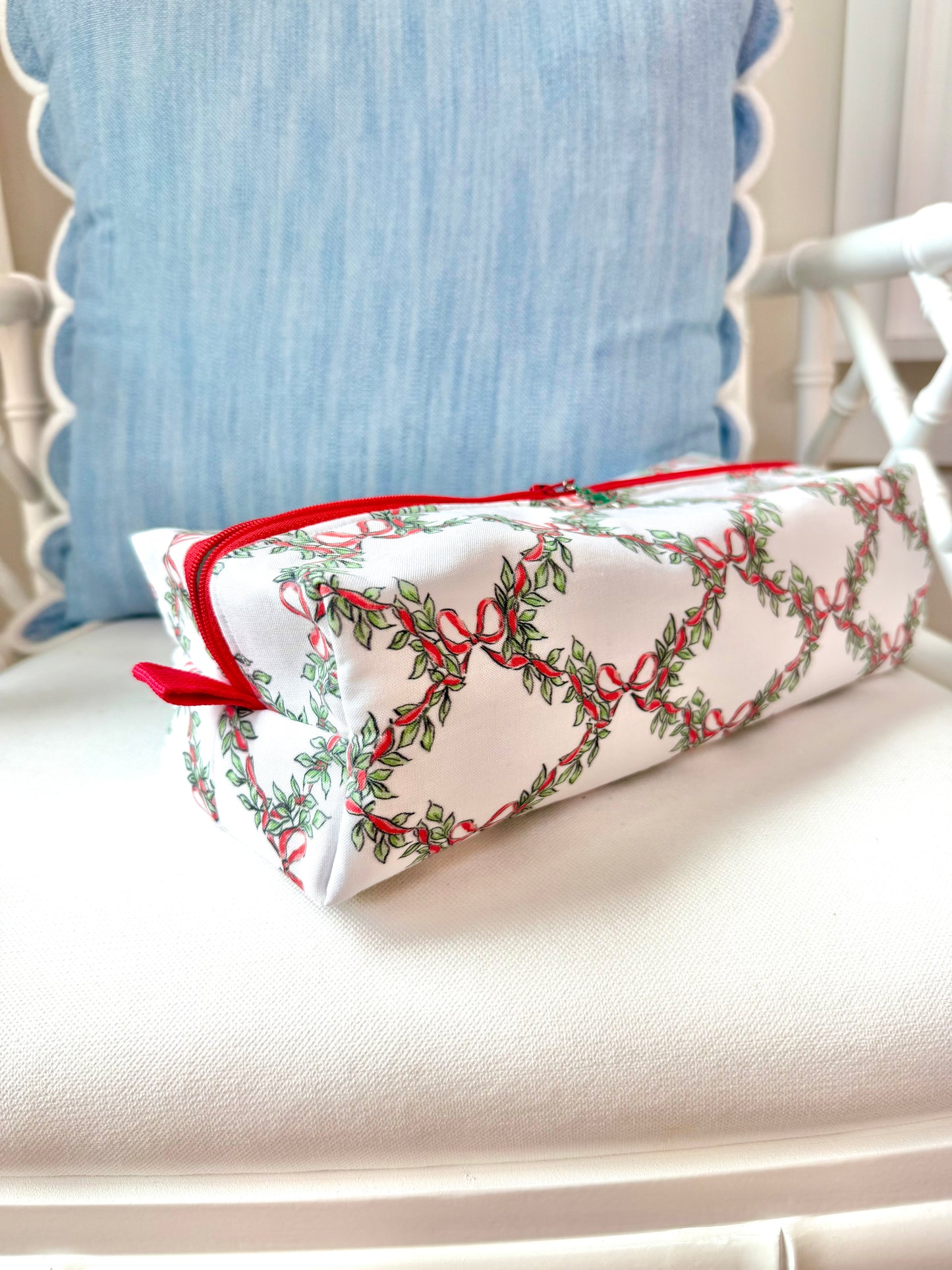 Christmas Bows Mahjong Tile Bag