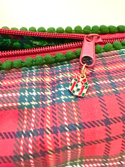 Classic Christmas Plaid Mahjong Tile Bag