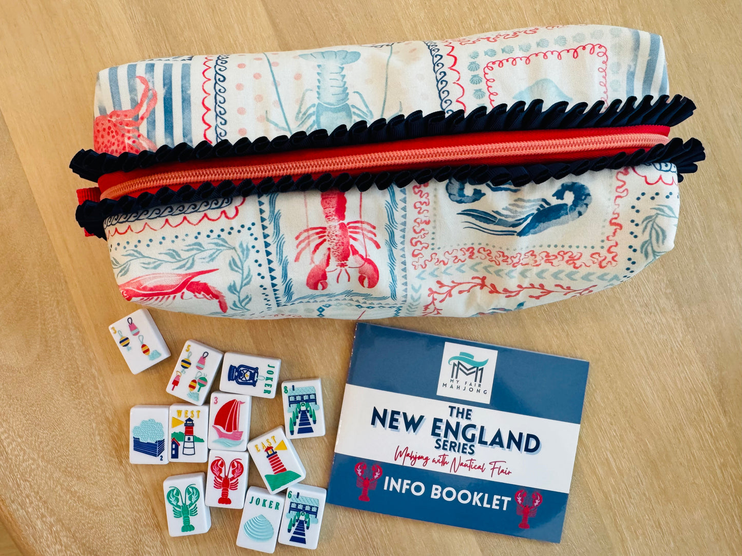 Mahjong Tile Bag - New England Lobster