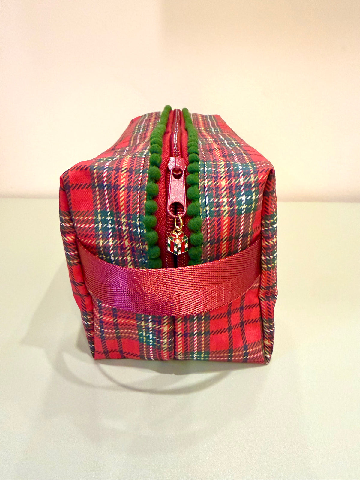 Classic Christmas Plaid Mahjong Tile Bag