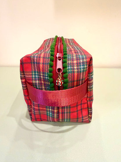 Classic Christmas Plaid Mahjong Tile Bag