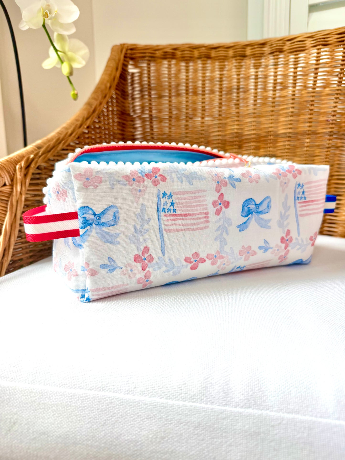 Cute Watercolor Flag Mahjong Tile Bag