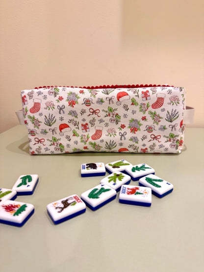 Mrs Claus's Garden Mahjong Tile Bag