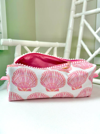 Pink Shells Mahjong Tile Bag