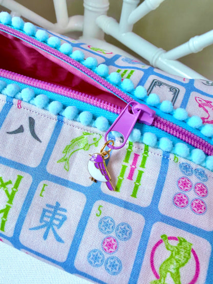 Blue Tiles Mahjong Tile Bag
