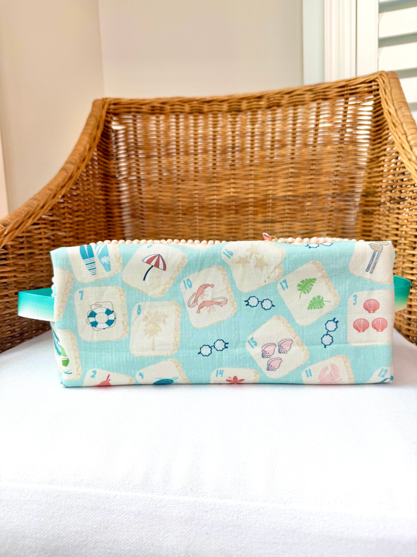 Beach Time Mahjong Tile Bag