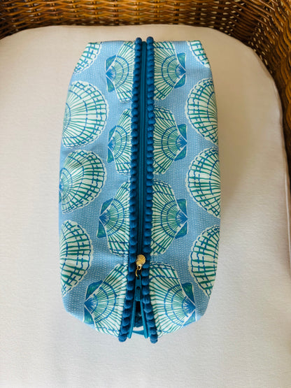 Blue Shell Mahjong Tile Bag