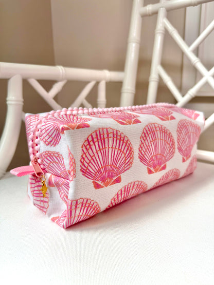 Pink Shells Mahjong Tile Bag