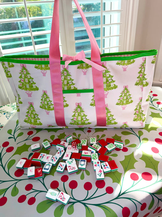 Mahjong Carryall Tote - Merry Mahj
