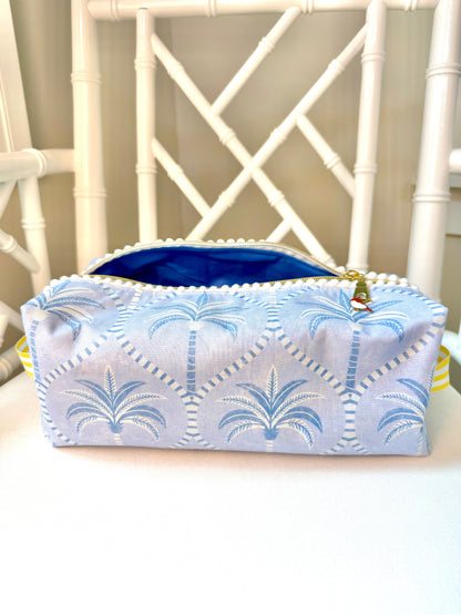 Light Blue Palm Mahjong Tile Bag