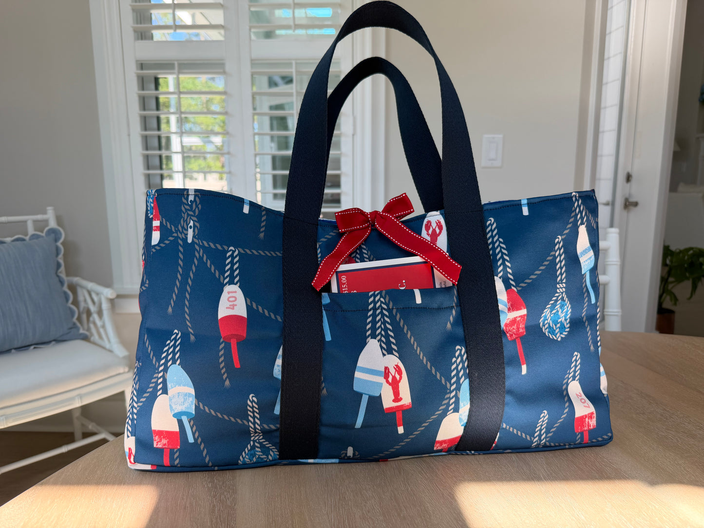 Mahjong Carryall Tote Summer Buoys