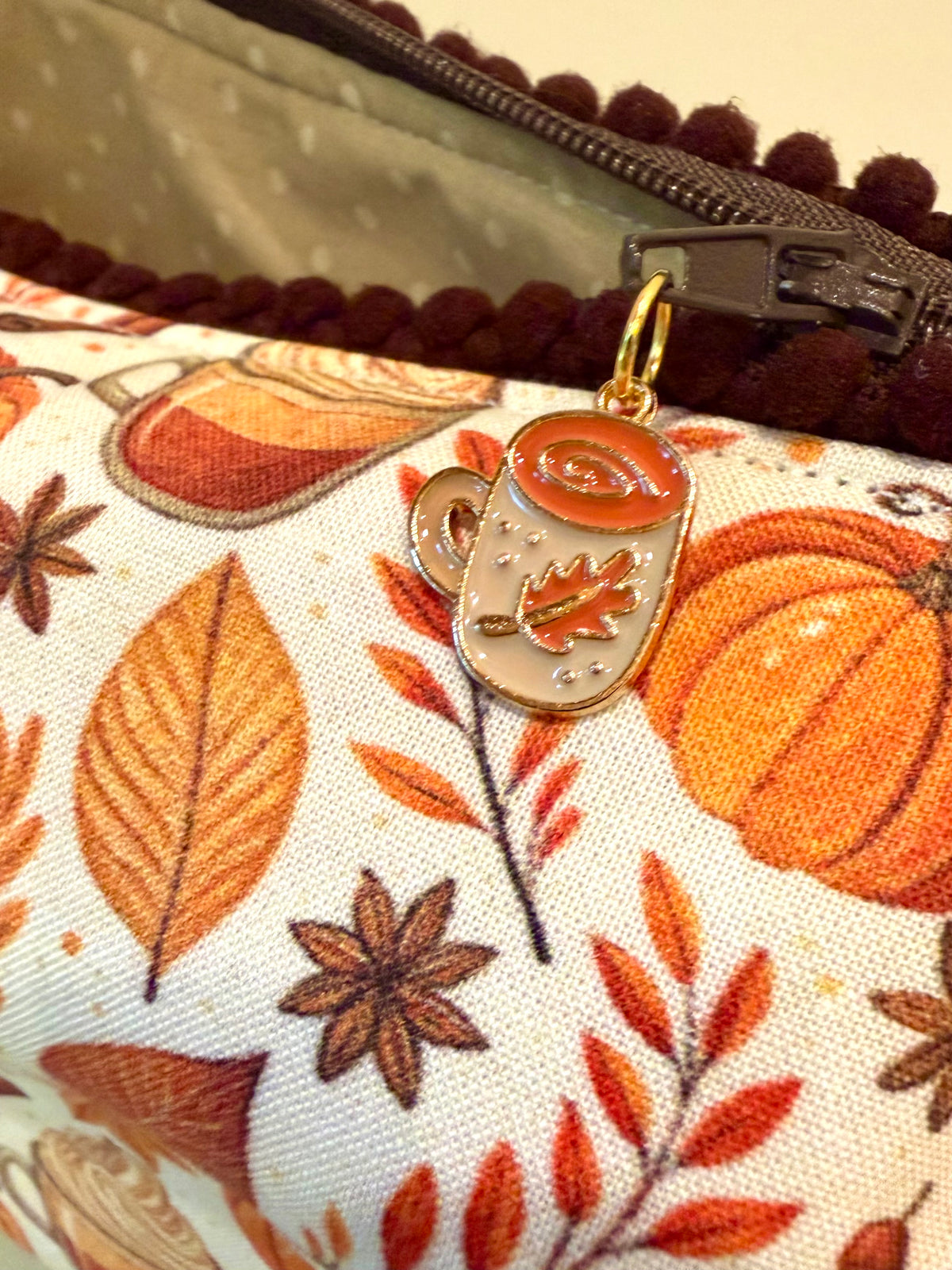 Pumpkin Spice Mahjong Tile Bag
