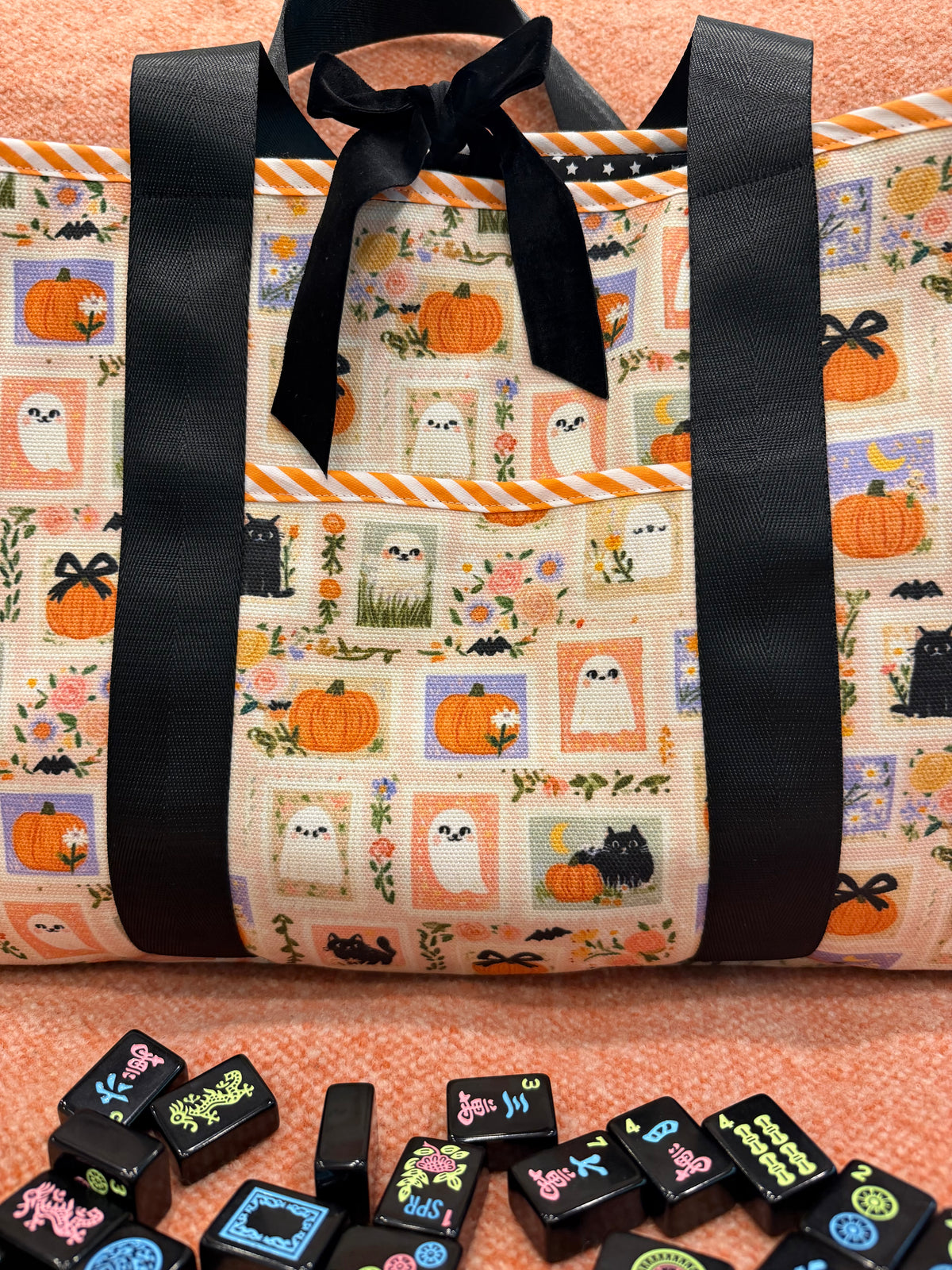 Spooky Little Mahjong Carryall Tote
