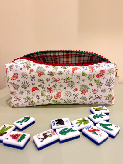 Mrs Claus's Garden Mahjong Tile Bag
