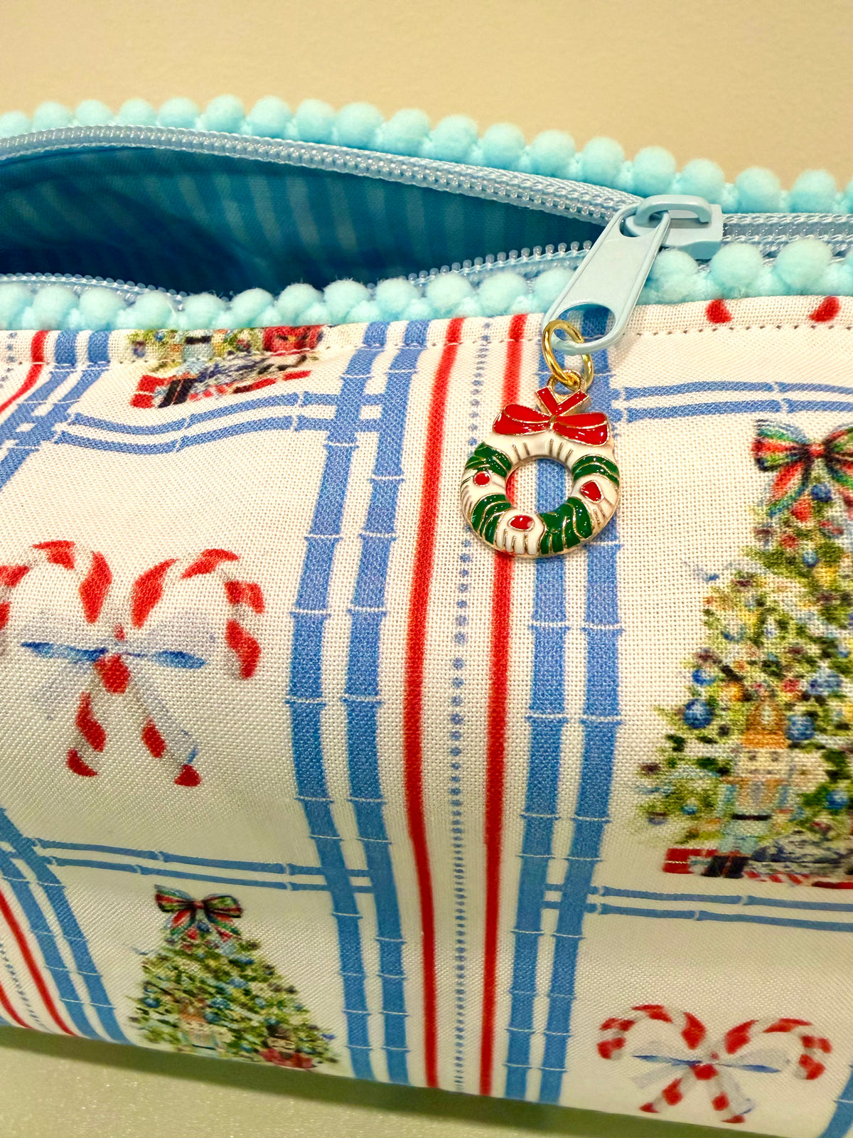 Christmas Bamboo Fretwork Mahjong Tile Bag
