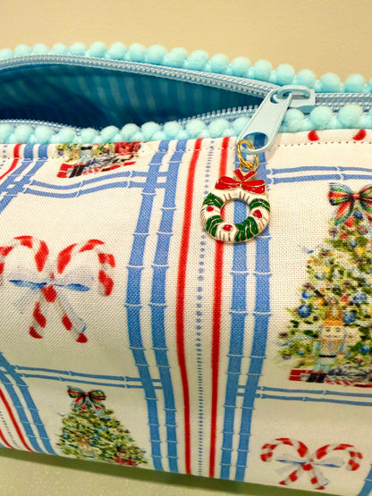 Christmas Bamboo Fretwork Mahjong Tile Bag