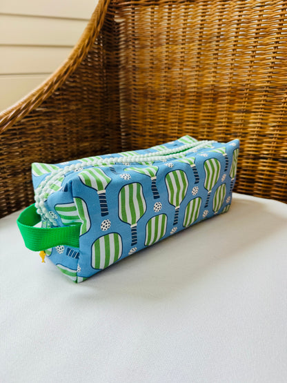 Blue Pickleball Mahjong Tile Bag