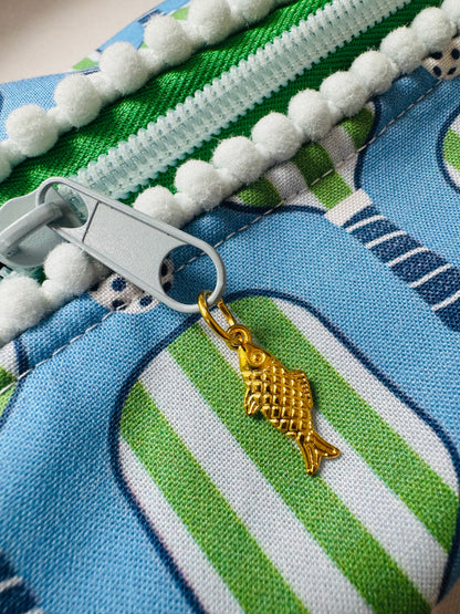 Blue Pickleball Mahjong Tile Bag