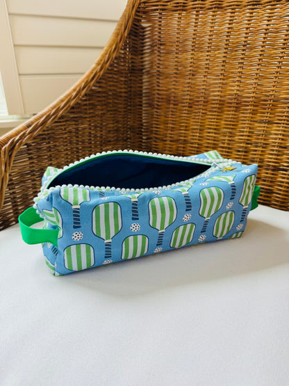 Blue Pickleball Mahjong Tile Bag