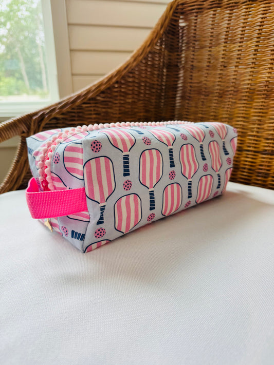 Pink Pickleball Mahjong Tile Bag